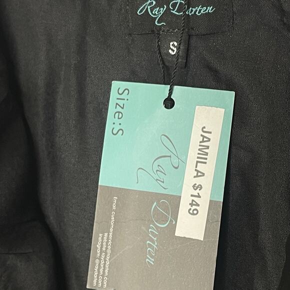 Ray Darten Jamila Afrocentric Ethnic Boho Dress S Bell Sleeve Coquette - Picture 3 of 9